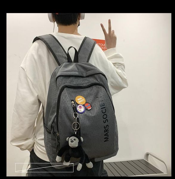 bb081 trending college students campus high school korean backpack casual simple men's backpack
bb081 trending college students campus high school korean backpack casual simple men's backpack