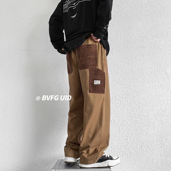 hybskr large size men cargo pants patchwork wide leg pants fashion harajuku male streetwear trousers hip hop casual clothing, Black
hybskr large size men cargo pants patchwork wide leg pants fashion harajuku male streetwear trousers hip hop casual clothing, Black