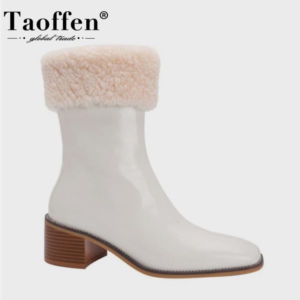 boots taoffen ankle for 2022 winter warm shoes real leather fleece shaggy fashion short boot casual lady footwear size 34-40, Black
boots taoffen ankle for 2022 winter warm shoes real leather fleece shaggy fashion short boot casual lady footwear size 34-40, Black