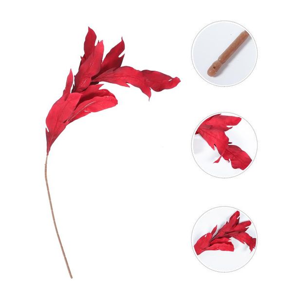 decorative flowers & wreaths 2pcs xmas wedding simulated branch decor flower arrangement accessories dark red
decorative flowers & wreaths 2pcs xmas wedding simulated branch decor flower arrangement accessories dark red