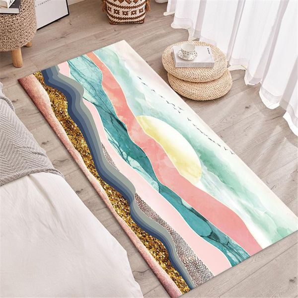 nordic abstract sunrise painting pink floor mat child girl room bedside mat fresh cute lounge long sofa soft anti-slip
nordic abstract sunrise painting pink floor mat child girl room bedside mat fresh cute lounge long sofa soft anti-slip