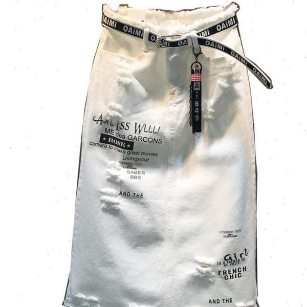 plus size 5xl spring summer denim skirt new letters hole white women package hip step jeans skirt, Black
plus size 5xl spring summer denim skirt new letters hole white women package hip step jeans skirt, Black