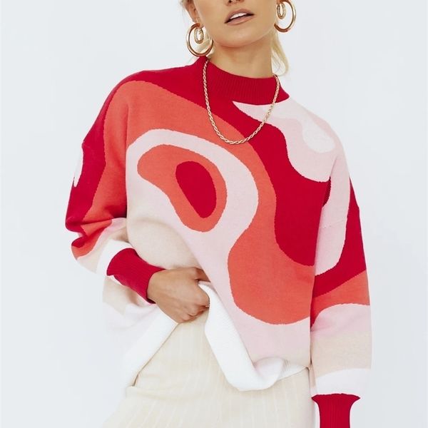 fashion contrast color loose round neck pullover sweater women casual blue and white soft long-sleeved knitted oversized 211011, White;black
fashion contrast color loose round neck pullover sweater women casual blue and white soft long-sleeved knitted oversized 211011, White;black