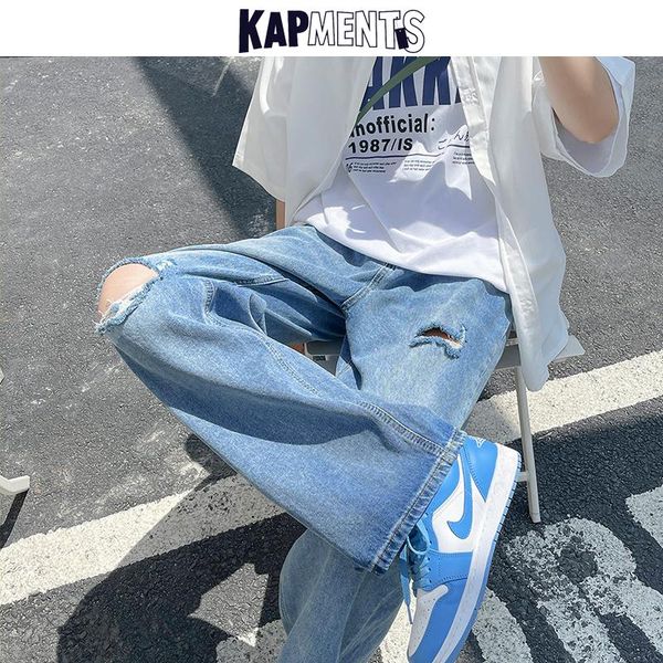 men's jeans kapments men designer hole joggers 2021 mens harajuku korean fashion denim trousers male streetwear hip hop pants, Blue
men's jeans kapments men designer hole joggers 2021 mens harajuku korean fashion denim trousers male streetwear hip hop pants, Blue