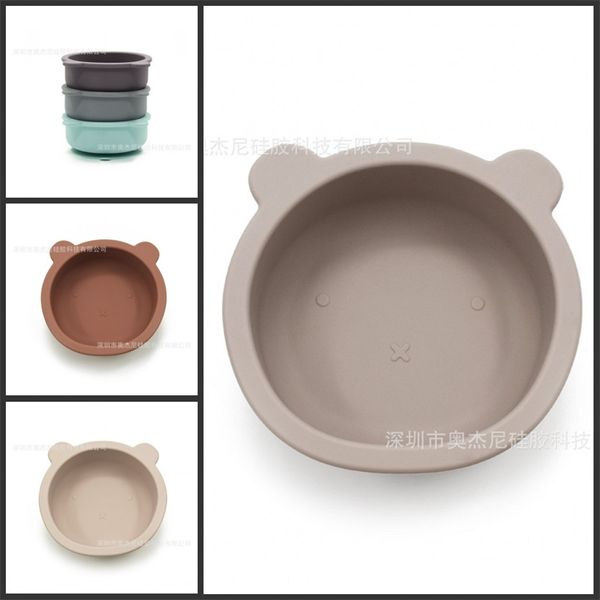 silicone bowl baby feeding tableware bear shape plate with non slip sucker infant baby bowl feeding dishes 309 y2
silicone bowl baby feeding tableware bear shape plate with non slip sucker infant baby bowl feeding dishes 309 y2