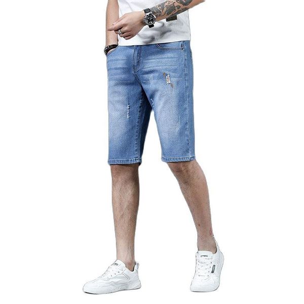 men's shorts casual denim summer thin tide loose 5 points straight hole 7 minutes of pants in the leisure trousers, White;black
men's shorts casual denim summer thin tide loose 5 points straight hole 7 minutes of pants in the leisure trousers, White;black