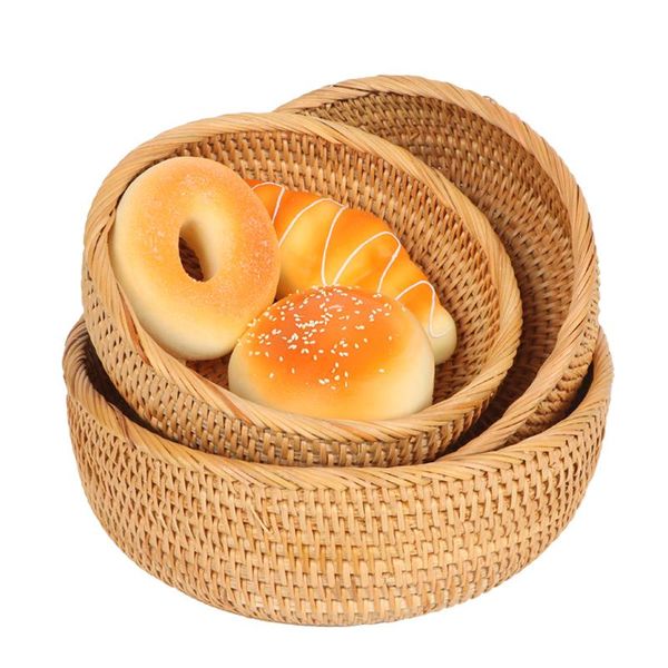 storage baskets handmade autumn rattan weaving round basket fruit dish bread for kitchen food picnic sundry
storage baskets handmade autumn rattan weaving round basket fruit dish bread for kitchen food picnic sundry