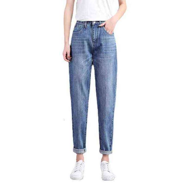 and winter autumn 2021 korean large jeans women's elastic wide leg pants daddy, Blue
and winter autumn 2021 korean large jeans women's elastic wide leg pants daddy, Blue