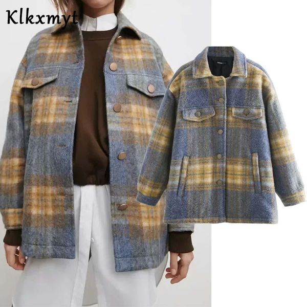 women's jackets klkxmyt women 2021 fashion metal button oversized check jacket coat vintage long sleeve pockets female outerwear chic, Black;brown
women's jackets klkxmyt women 2021 fashion metal button oversized check jacket coat vintage long sleeve pockets female outerwear chic, Black;brown