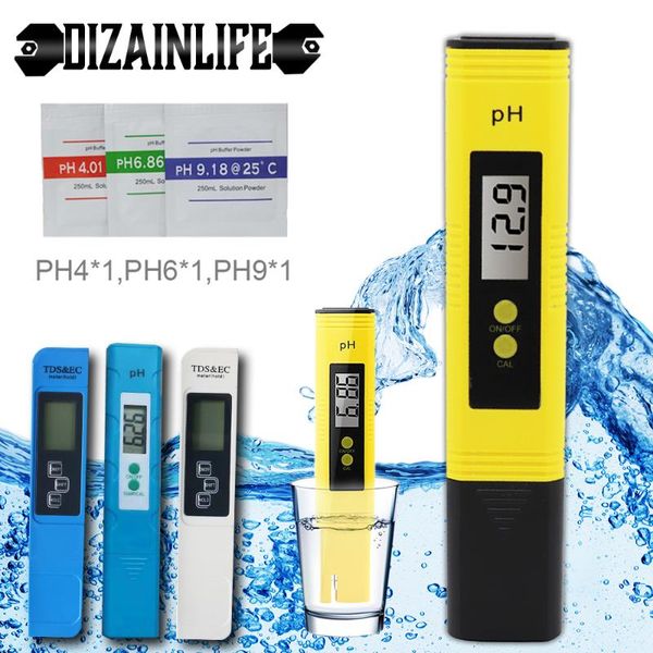digital ec tds ph meter tester temperature pen water quality tester hydroponic for aquarium swimming pool ph measuring device