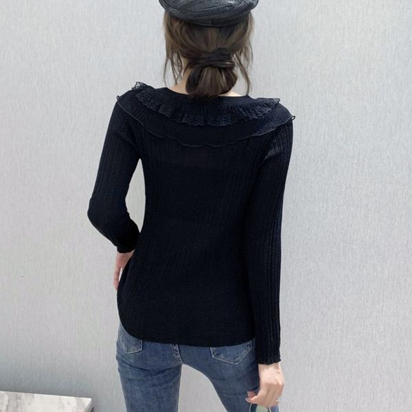 2021 new autumn winter korean clothes knit t-shirt v-neck ruffles women ropa mujer shirt long sleeve mesh pullover tees t08420l vw, White
2021 new autumn winter korean clothes knit t-shirt v-neck ruffles women ropa mujer shirt long sleeve mesh pullover tees t08420l vw, White