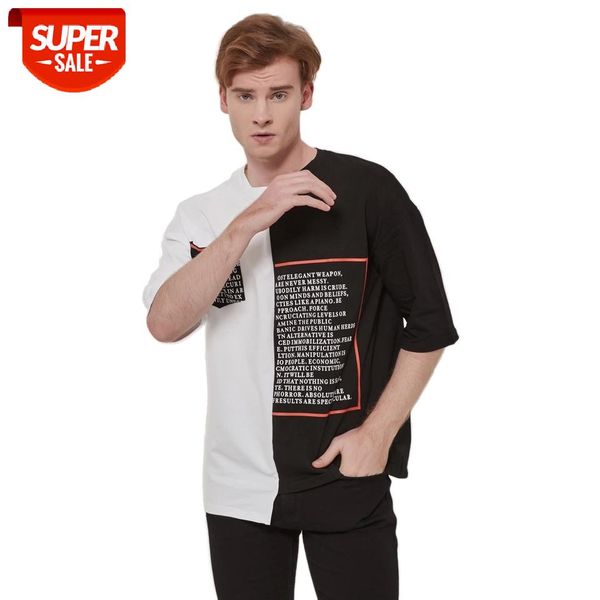 men's short sleeve t-shirts hip-hop length irregularity letter printed round neckline tees for color patchwork #xc6j, White;black
men's short sleeve t-shirts hip-hop length irregularity letter printed round neckline tees for color patchwork #xc6j, White;black