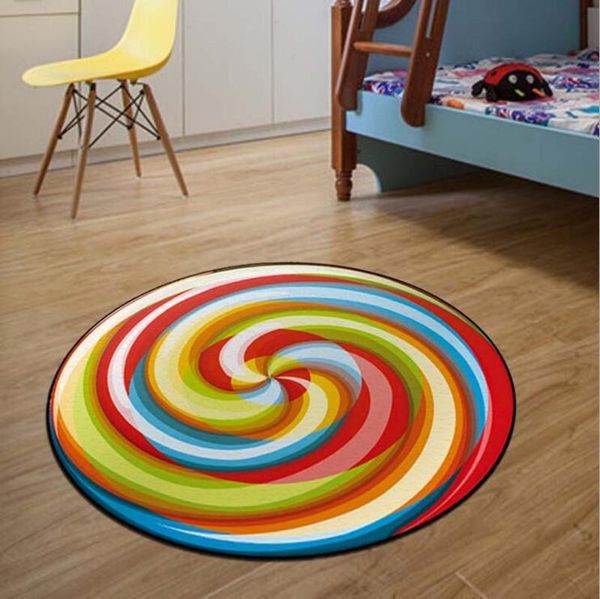 carpets 60/80cm round colorful candy print carpet anti-slip rugs lollipop computer chair mat home decor floor for kids room
carpets 60/80cm round colorful candy print carpet anti-slip rugs lollipop computer chair mat home decor floor for kids room