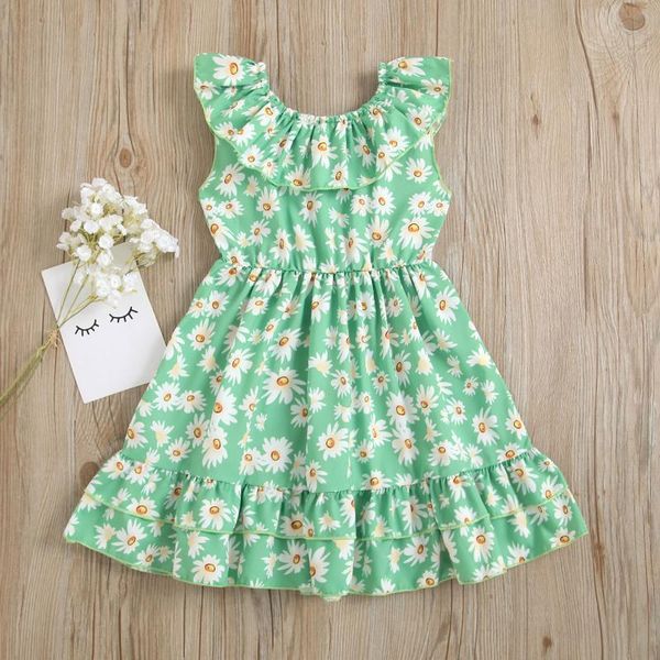 girl's dresses summer girls dress toddler baby outfits little daisy pattern print ruffle stitching for sundress vestidos#5, Red;yellow
girl's dresses summer girls dress toddler baby outfits little daisy pattern print ruffle stitching for sundress vestidos#5, Red;yellow