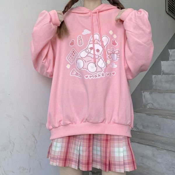 new deeptown kawaii hoodies spring 2021 fashion sweatshirt cute long sleeve print pink oversize pullover women 5p3u, Black
new deeptown kawaii hoodies spring 2021 fashion sweatshirt cute long sleeve print pink oversize pullover women 5p3u, Black
