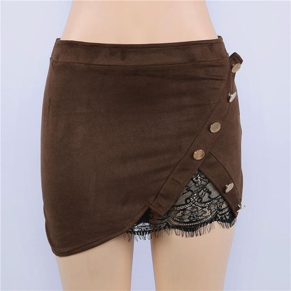 skirts 2021 fashion woman lace patchwork button pencil split party casual mini skirt faldas suede leather, Black
skirts 2021 fashion woman lace patchwork button pencil split party casual mini skirt faldas suede leather, Black