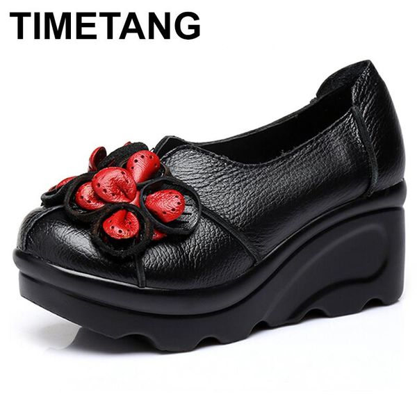 boots timetang 2021 spring women shoes genuine leather platform flower comfortable handmade wedges, Black
boots timetang 2021 spring women shoes genuine leather platform flower comfortable handmade wedges, Black