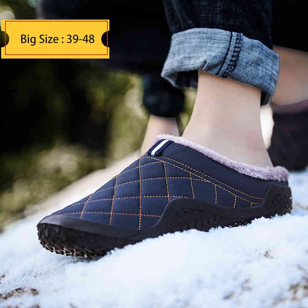 slippers cotton men winter outdoor shoes waterproof cold-proof casual plush warm man footwear big size 39-48 x09x, Black
slippers cotton men winter outdoor shoes waterproof cold-proof casual plush warm man footwear big size 39-48 x09x, Black