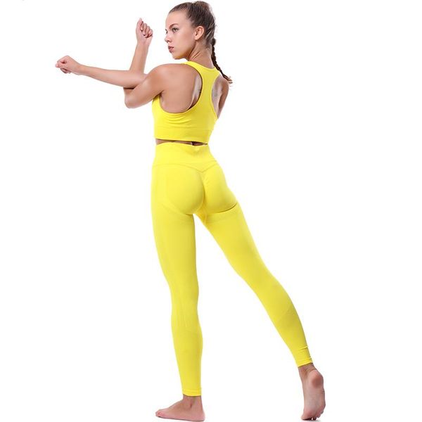 gym clothing yoga sets women sports set elastic hight waist leggings sportswear workout, White;black
gym clothing yoga sets women sports set elastic hight waist leggings sportswear workout, White;black