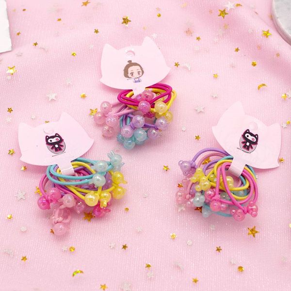 hair accessories 10 pcs korean simple colorful transparent beads children knotted rubber elastic bands for child girl, Slivery;white
hair accessories 10 pcs korean simple colorful transparent beads children knotted rubber elastic bands for child girl, Slivery;white