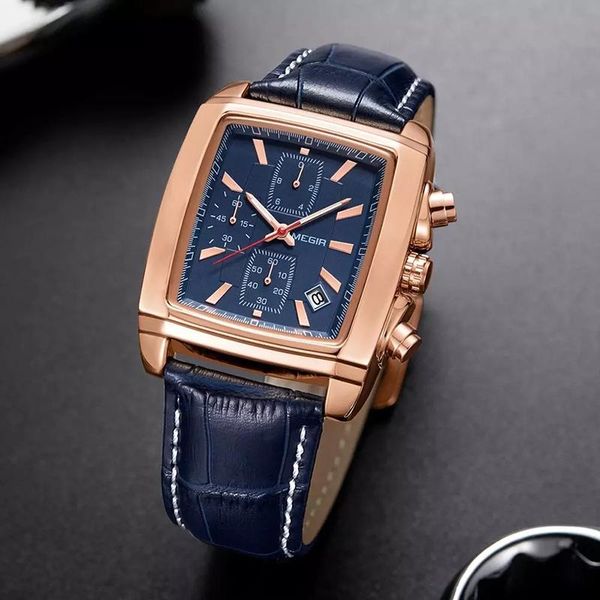 wristwatches megir square balue quartz men's watch multifunctional luxury belt chronograph sports waterproof personality 2028, Slivery;brown
wristwatches megir square balue quartz men's watch multifunctional luxury belt chronograph sports waterproof personality 2028, Slivery;brown