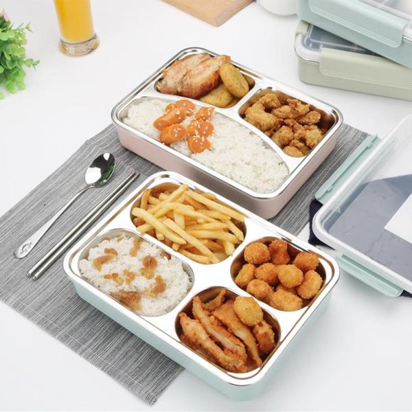 portable thicken lunch box with compartments spoon chopsticks leakproof stainless steel kids insulation bento container
portable thicken lunch box with compartments spoon chopsticks leakproof stainless steel kids insulation bento container