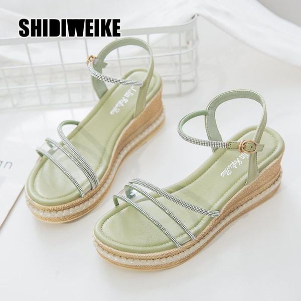 2021 new fashion platform sandals women shoes summer bling crystal super women open toe sandals wedge chunky va508, Black 
2021 new fashion platform sandals women shoes summer bling crystal super women open toe sandals wedge chunky va508, Black