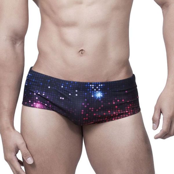 guys summer purple pixel bikini swimming trunks padded enlarge swimwear push-up swimsuit men surfing bathing beach shorts 
guys summer purple pixel bikini swimming trunks padded enlarge swimwear push-up swimsuit men surfing bathing beach shorts