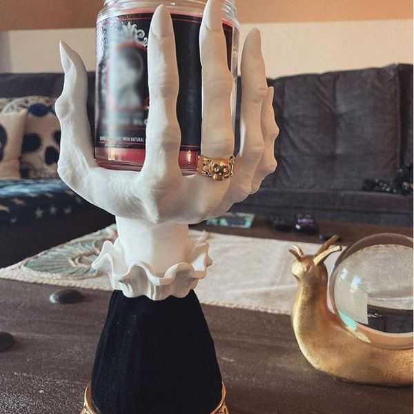 candle holders witch hand candlestick - halloween palm holder,candle holder gothic decor simple golden holiday decoration
candle holders witch hand candlestick - halloween palm holder,candle holder gothic decor simple golden holiday decoration