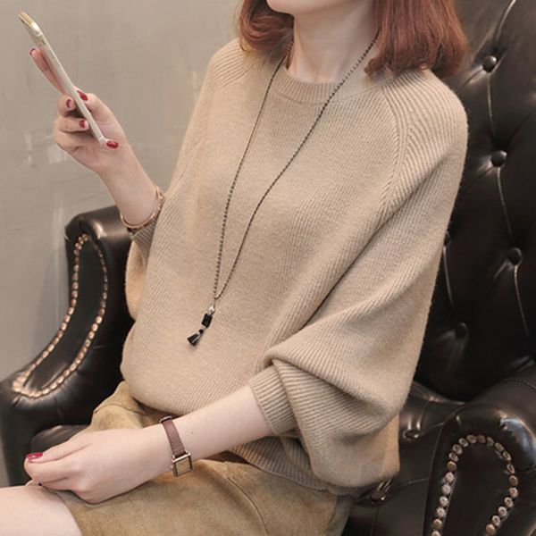 2021 new office super large chic knitted spring women's bathrobe sleeve round neck sweater casual xa67, White;black
2021 new office super large chic knitted spring women's bathrobe sleeve round neck sweater casual xa67, White;black