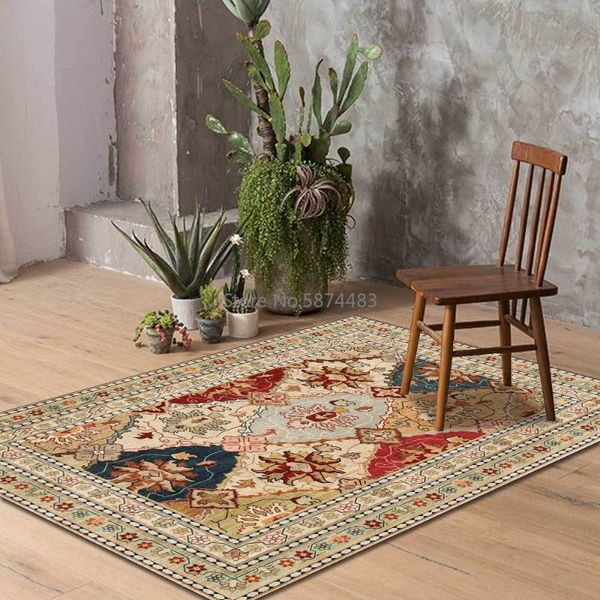 persian american retro floral golden ethnic style living room bedroom bedside carpet floor mat customization
persian american retro floral golden ethnic style living room bedroom bedside carpet floor mat customization