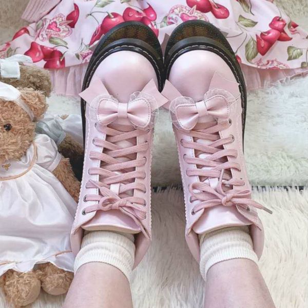pink/black sweet gothic girls kawaii japanese pretty anime lolita martins women's ankle short boot loli shoes 1izc
pink/black sweet gothic girls kawaii japanese pretty anime lolita martins women's ankle short boot loli shoes 1izc