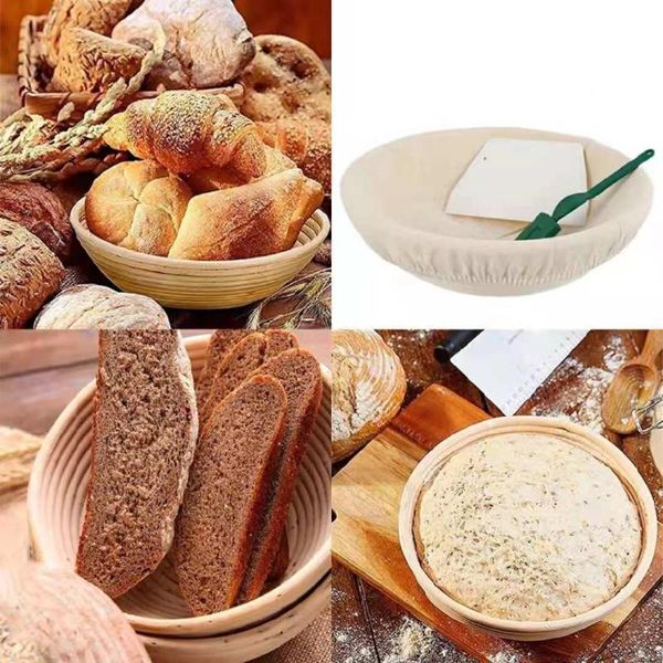 storage baskets rattan indonesian bread fermentation basket fruit tray dough container