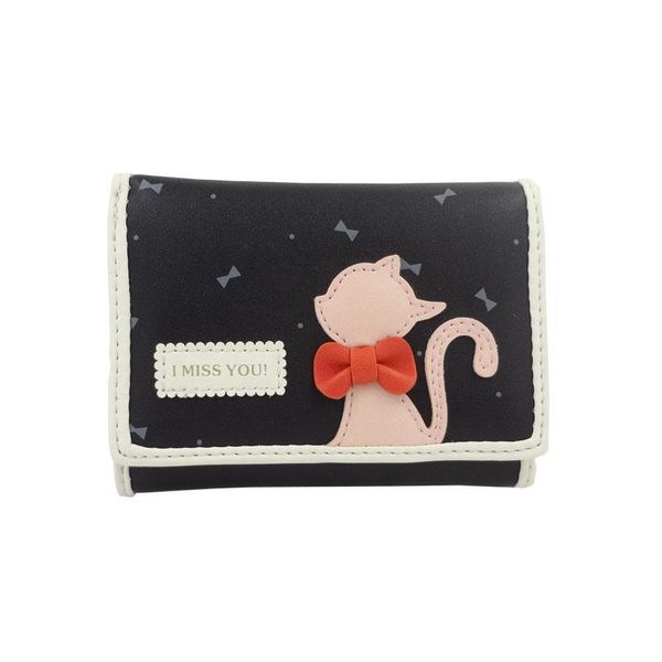wallets fashion women cat wallet small cartoon girl purse brand short design female card holders, Red;black
wallets fashion women cat wallet small cartoon girl purse brand short design female card holders, Red;black