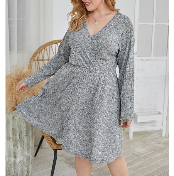 2021 new autumn casual for women v collar fat plus loose european and american plus-size fashion women's clothing y5ju, Black;gray
2021 new autumn casual for women v collar fat plus loose european and american plus-size fashion women's clothing y5ju, Black;gray