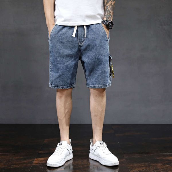 denim shorts men's casual wear trend tooling breeches loose summer thin capris, Blue
denim shorts men's casual wear trend tooling breeches loose summer thin capris, Blue
