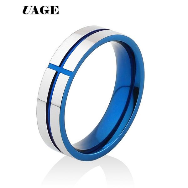 cluster rings uage 6mm couples stainless steel blue gold cross engagement for women men lovers fashion wedding ring, Golden;silver
cluster rings uage 6mm couples stainless steel blue gold cross engagement for women men lovers fashion wedding ring, Golden;silver