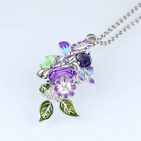butterfly necklace purple flower pendant enamel copper pendants handmade necklaces women boutique fashion jewelry gift, Silver
butterfly necklace purple flower pendant enamel copper pendants handmade necklaces women boutique fashion jewelry gift, Silver