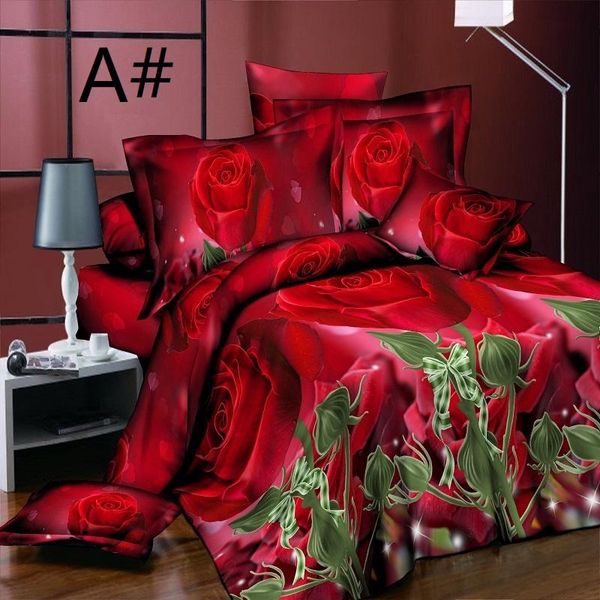 sheets & sets 4pcs/set fashion wedding roses flower printed bedding set quilt cover bed sheet cases queen size bedspread bedclothes
sheets & sets 4pcs/set fashion wedding roses flower printed bedding set quilt cover bed sheet cases queen size bedspread bedclothes