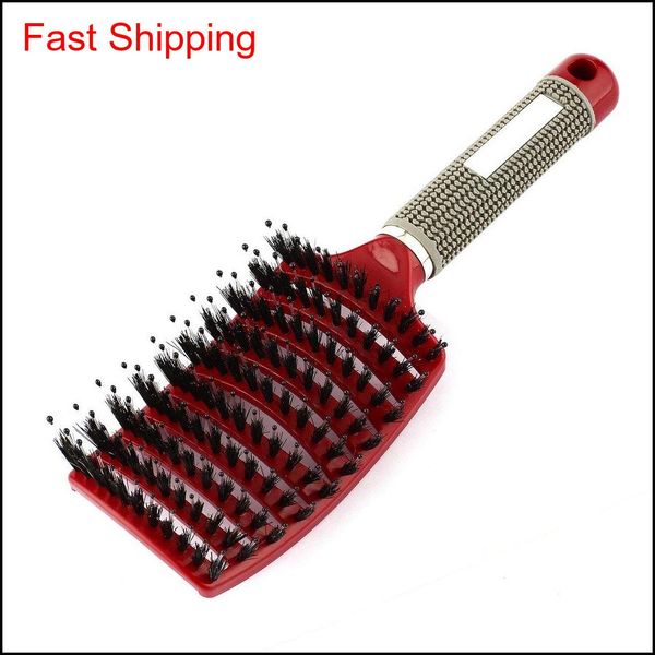 2018 women hair scalp mas comb bristle & nylon hairbrush wet curly detangle hair brush for salon hairdress jllgjz xhqhlady, Silver
2018 women hair scalp mas comb bristle & nylon hairbrush wet curly detangle hair brush for salon hairdress jllgjz xhqhlady, Silver