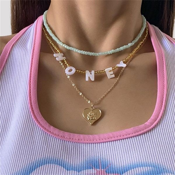 pendant necklaces handmade vintage crystal necklace set accessories adjust letter heart beads women chain 3pcs collares de mujer, Silver
pendant necklaces handmade vintage crystal necklace set accessories adjust letter heart beads women chain 3pcs collares de mujer, Silver