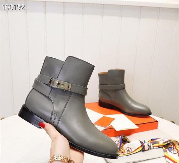 boots woman ankle luxury designer brand genuine leather ladies shoes fashion zapatos de mujer metal lock, Black
boots woman ankle luxury designer brand genuine leather ladies shoes fashion zapatos de mujer metal lock, Black