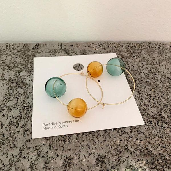hoop & huggie simple dreamy candy color glass ball korean earrings for women 2022 fashion trend fresh green bubbles jewelry, Golden;silver
hoop & huggie simple dreamy candy color glass ball korean earrings for women 2022 fashion trend fresh green bubbles jewelry, Golden;silver