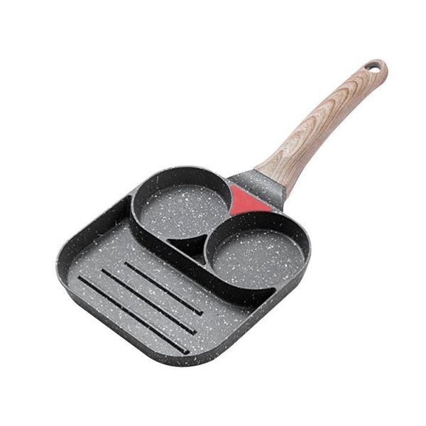 3-hole non-stick omelet pan for burger eggs ham pancake maker frying pans creative no oil-smoke breakfast grill wok cooking pot
3-hole non-stick omelet pan for burger eggs ham pancake maker frying pans creative no oil-smoke breakfast grill wok cooking pot