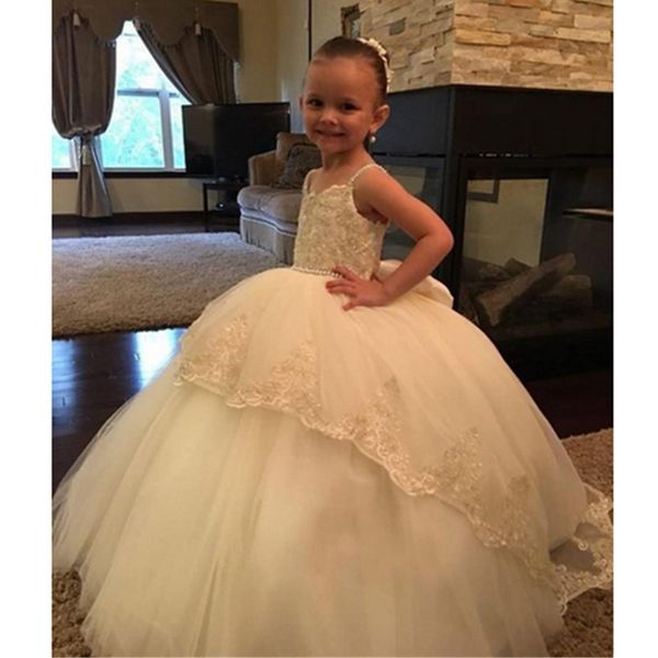 princess flower girl dresses for kids prom paty cute spaghetti straps wedding ball gown white tulle first communions dress, White;blue
princess flower girl dresses for kids prom paty cute spaghetti straps wedding ball gown white tulle first communions dress, White;blue