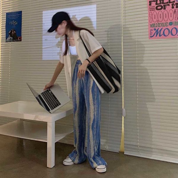 2021 retro summer thin wide-leg high waist-dropping straight new loose full length casual pants women 57of, Black;white
2021 retro summer thin wide-leg high waist-dropping straight new loose full length casual pants women 57of, Black;white