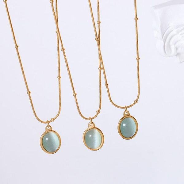 chokers 1pc aquamarine natural stone pendant 18k gold filled opal necklace alien choker delicate charm ins jewelry, Golden;silver
chokers 1pc aquamarine natural stone pendant 18k gold filled opal necklace alien choker delicate charm ins jewelry, Golden;silver