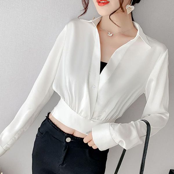 women's blouses & shirts 2021 white cropped blouse women summer korean fashion long sleeve shirt ladies unique design v-neck slim
women's blouses & shirts 2021 white cropped blouse women summer korean fashion long sleeve shirt ladies unique design v-neck slim
