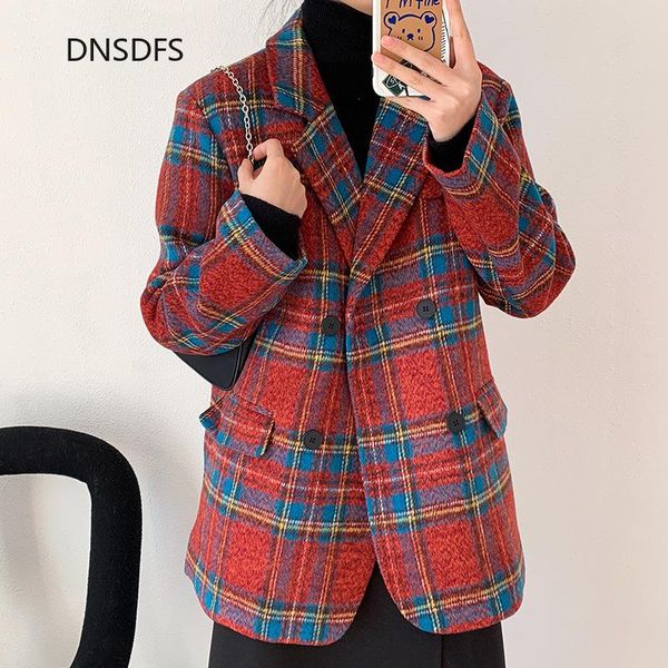 winter tweed blazer harajuku leisure plaid blazers suits vintage coat women wool jacket korea loose long sleeve red black blazer, White;black
winter tweed blazer harajuku leisure plaid blazers suits vintage coat women wool jacket korea loose long sleeve red black blazer, White;black
