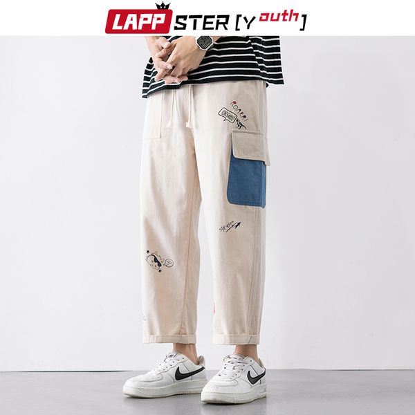 lappster-youth men patchwork harajuku harem pants 2020 wide leg pants overalls mens korean fashions cargo pants casual joggers c0222, Black
lappster-youth men patchwork harajuku harem pants 2020 wide leg pants overalls mens korean fashions cargo pants casual joggers c0222, Black